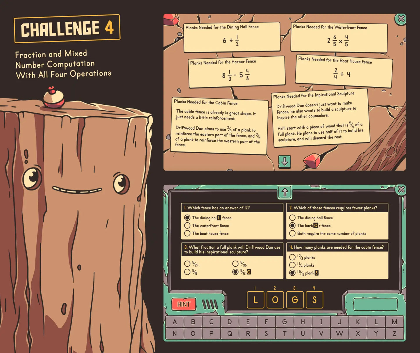 Digital summer fraction and mixed number computation escape room activity for fifth grade math test prep.