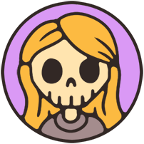 portrait of a skeletal upper elementary school teacher with blonde hair