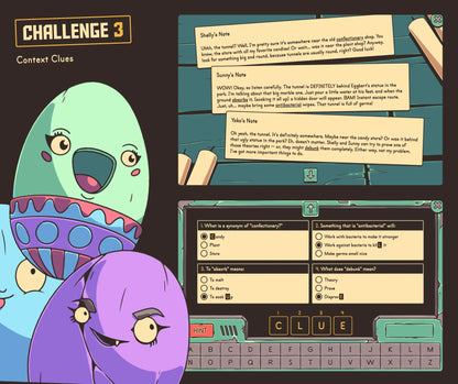 Virtual Easter context clues activity for 5th grade.