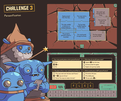Virtual fall reading activity covering the standard of figurative language and personification.
