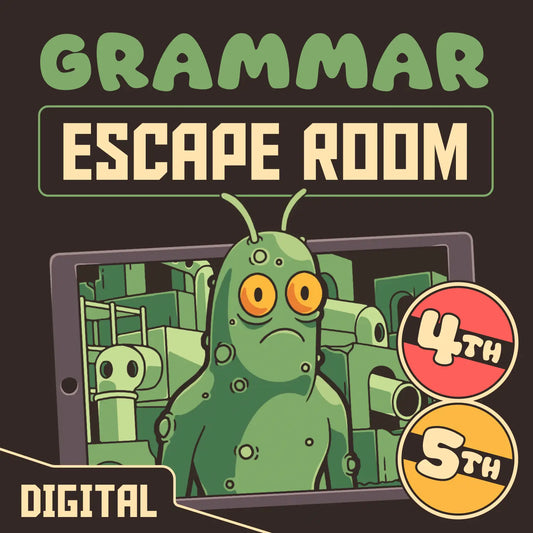 Puzzle Punks virtual grammar escape room for 4th-5th grade.