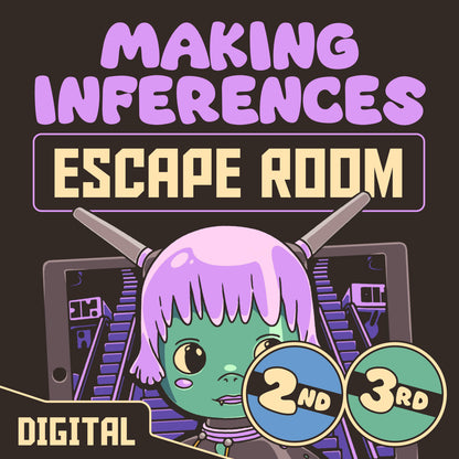 Online making inferences escape room for 2nd and 3rd grade