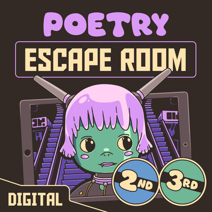 Online poetry escape room for 2nd and 3rd grade