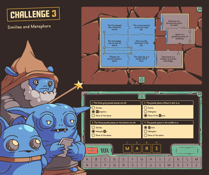 Virtual fall reading activity covering the standard of figurative language, similes, and metaphors.